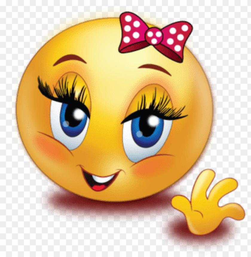 smile girl emoji PNG transparent with Clear Background ID 71676