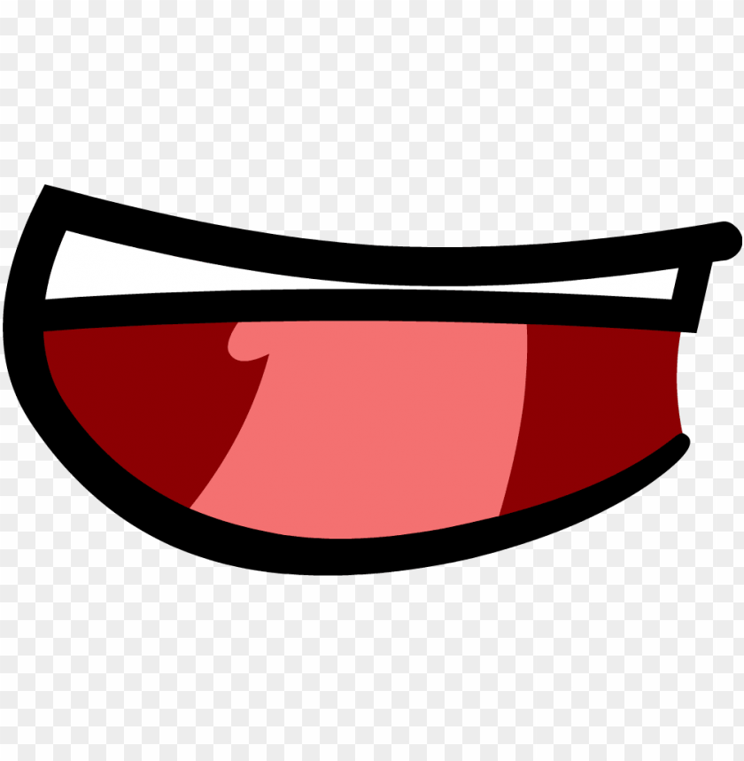  Mile Mouth Open Th - Teeth Bfdi Mouth  Mile PNG Image With Transparent Background