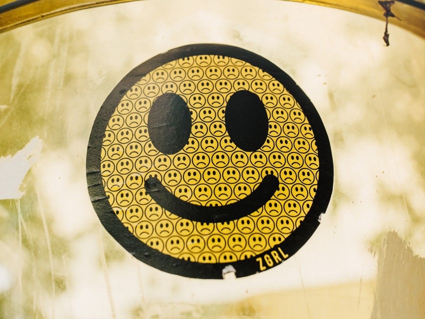 smile, smiley, emotions, yellow, sticker
