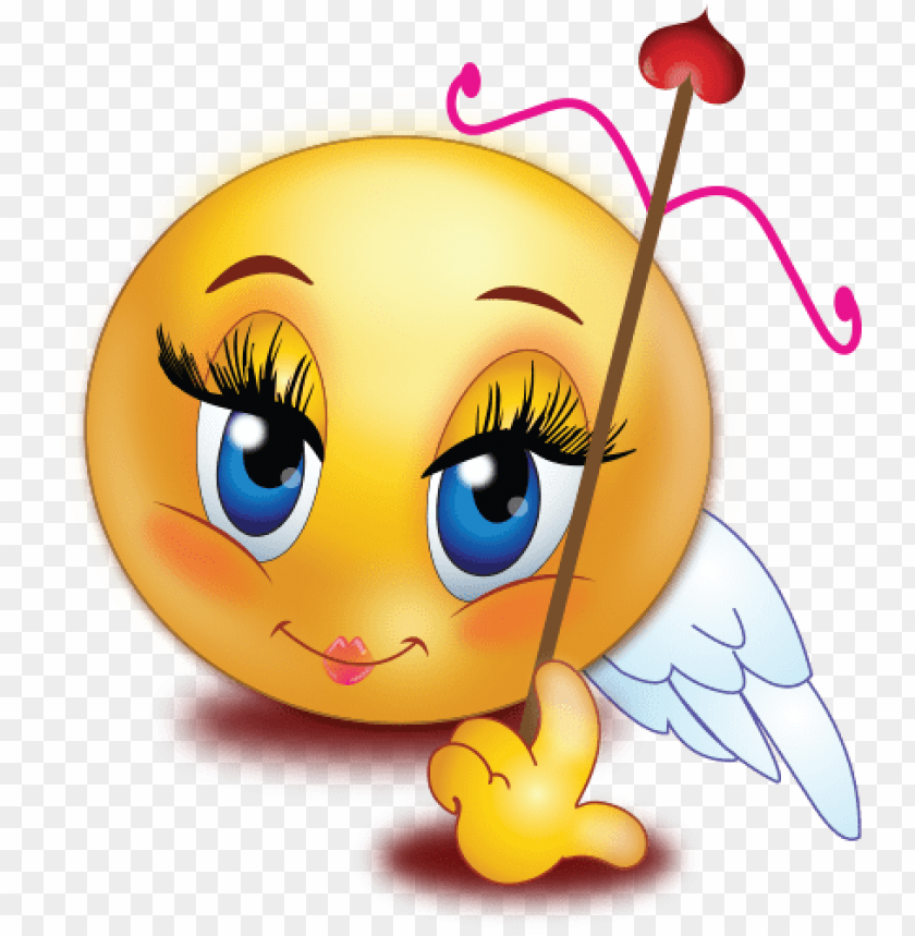 smiley emoji emot- angel girl emoji PNG image with transparent background@toppng.com