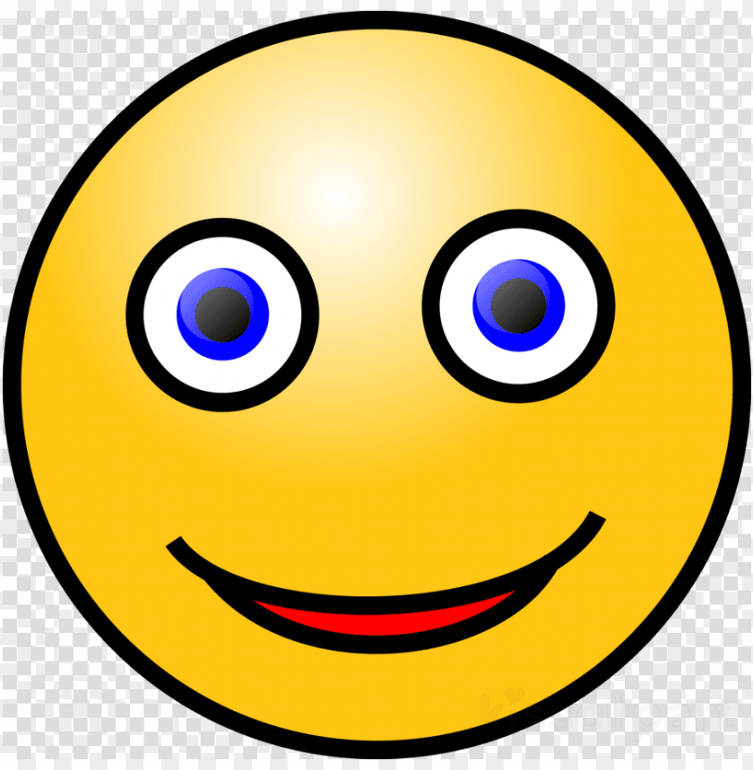 Smiley Face With Blue Eyes Png Image With Transparent Background Toppng