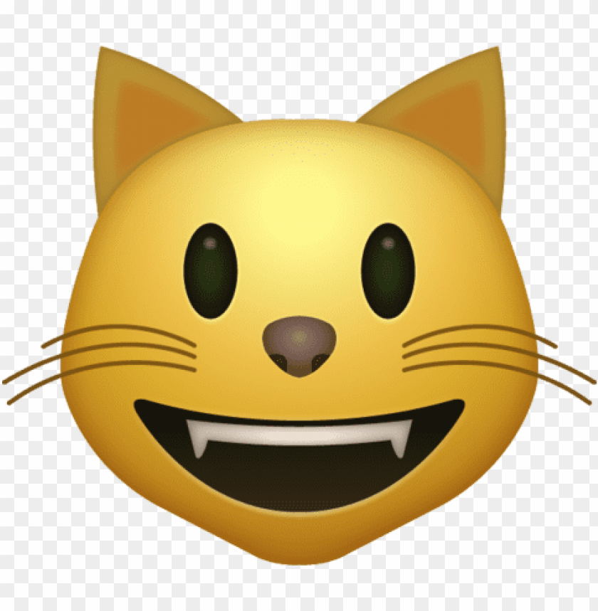Download Smiling Cat Emoji Png Apple Hd High Resolution Clipart Png Photo  