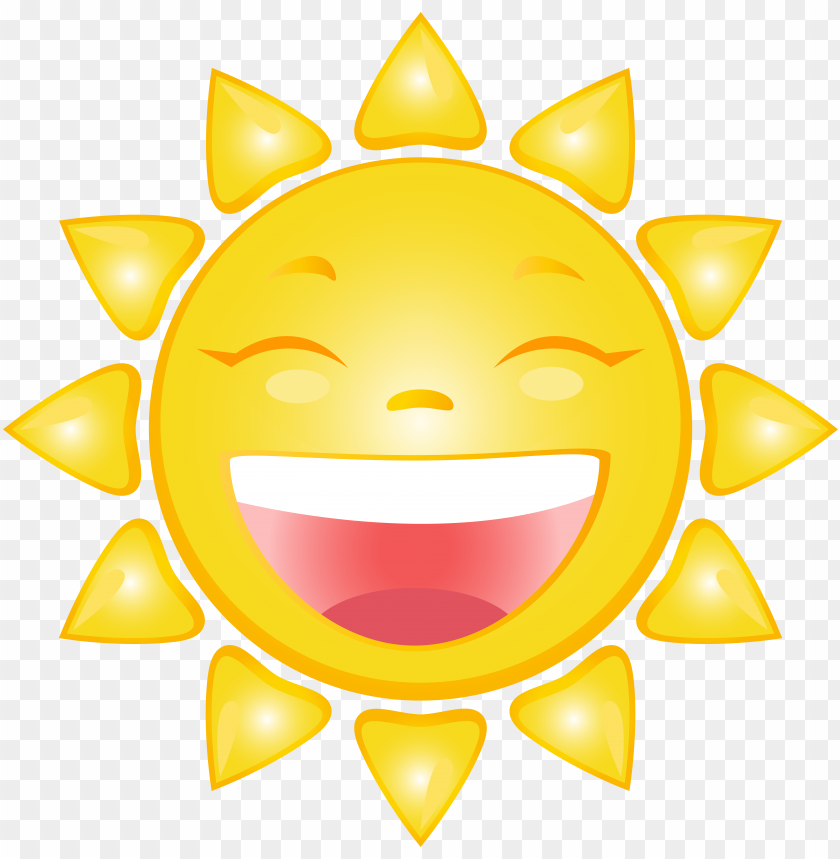 Smiling Sun Cartoon Image PNG Image With Transparent Background