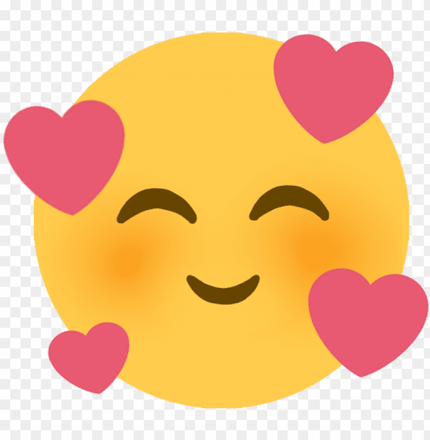 free PNG smilingwithhearts discord emoji - heart eyes emoji discord PNG image with transparent background PNG images transparent