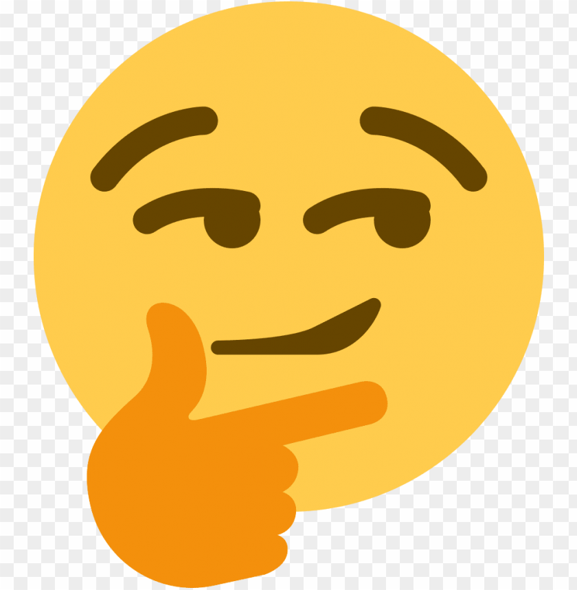 Smirk Thinking Png Reddit Thinking Emoji Discord Funnypictures Smirk Emoji Discord Png Image With Transparent Background Toppng