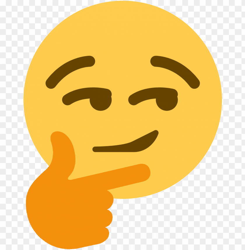 Smirthinking Thinking Smirk Discord Emoji Png Image With