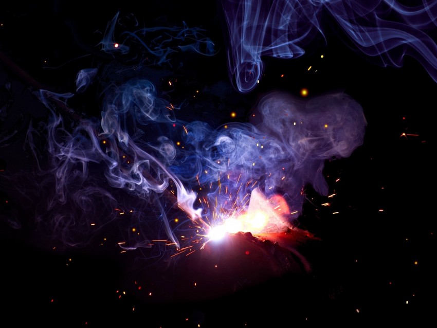 free PNG smoke, sparks, colored smoke, dark background PNG images transparent