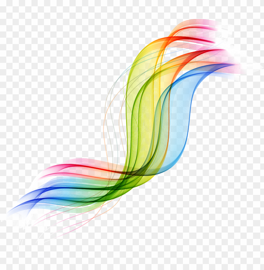 free PNG smooth rainbow colors striped curved lines PNG image with transparent background PNG images transparent