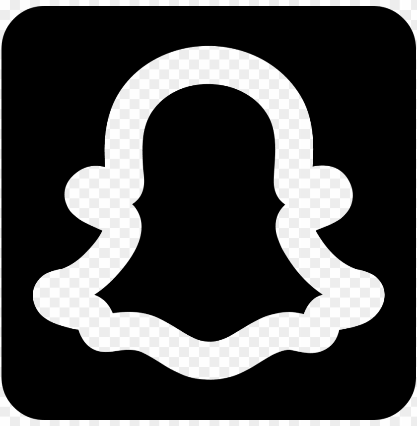 snapchat white logo PNG transparent with Clear Background ID 80038