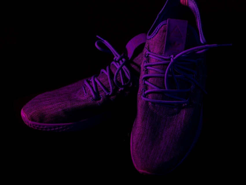 sneakers, shoes, purple, dark