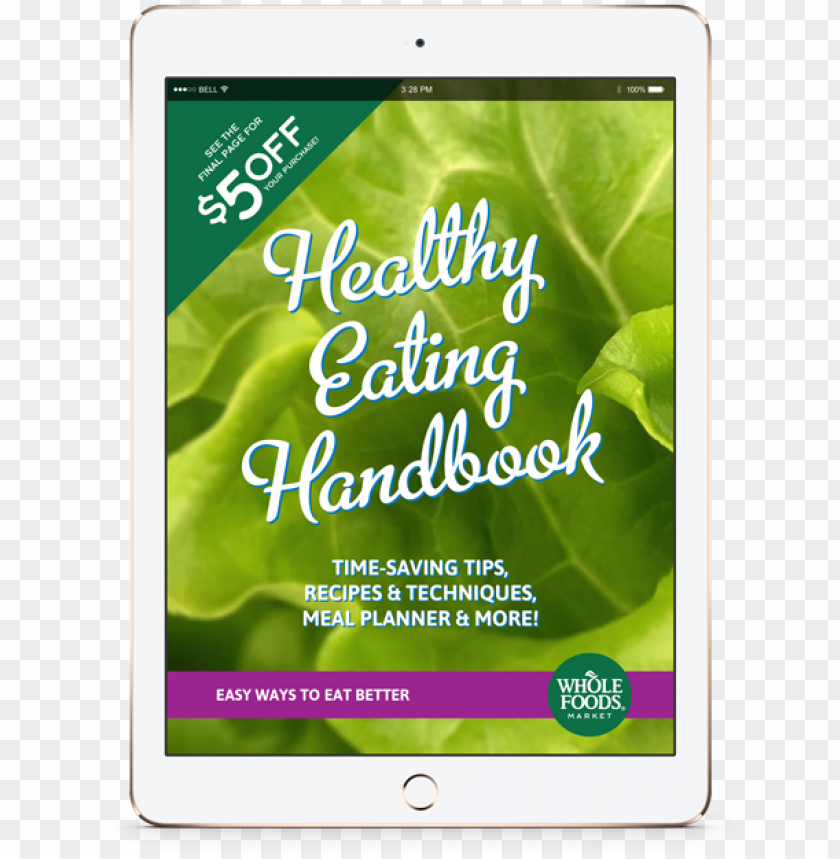 snfc wholefoods healthy eating guide ipad x1 PNG transparent with Clear Background ID 405750