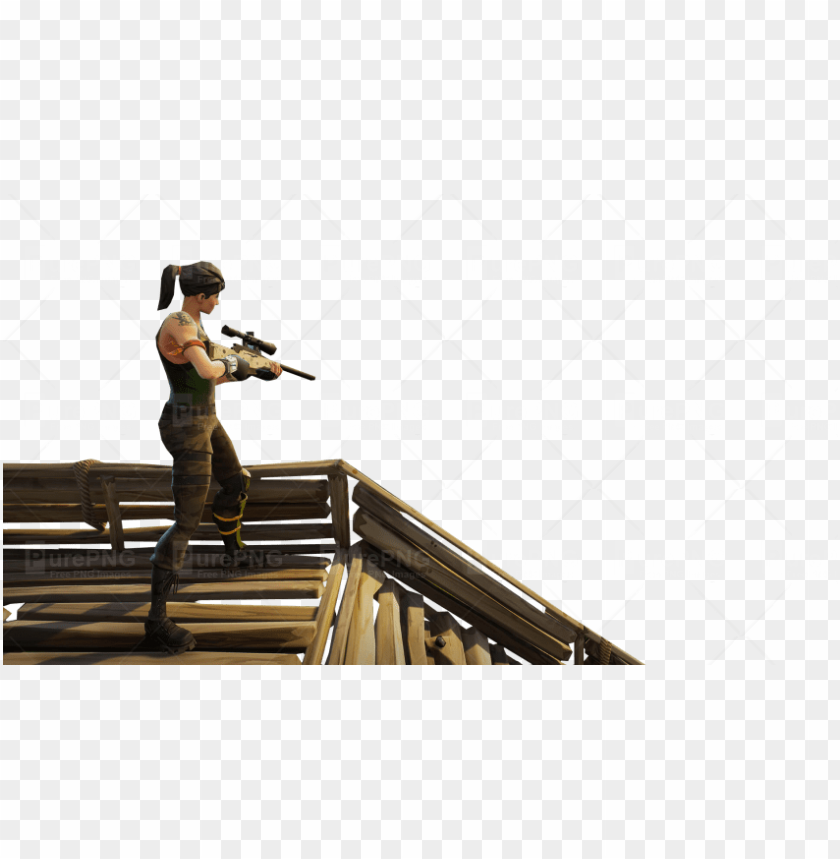 Sniper On Stairs Fortnite Thumbnail Template Fortnite Sniper Png Image With Transparent Background Toppng
