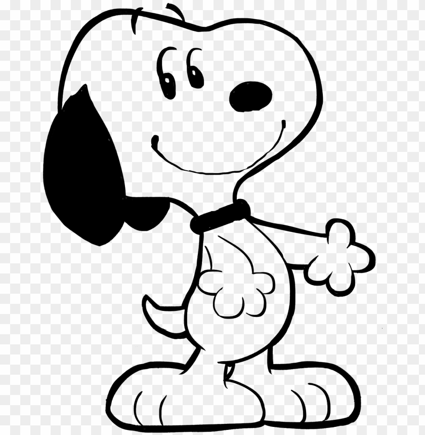Snoopy Black And White Png Image With Transparent Background Toppng