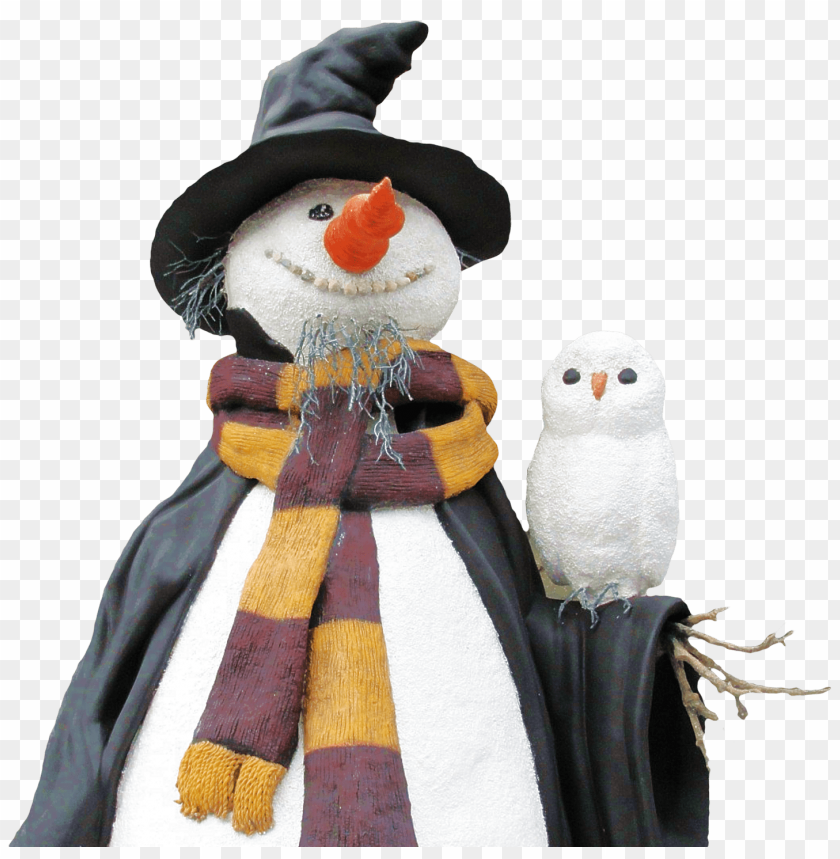 PNG image of snow man with a clear background - Image ID 26578