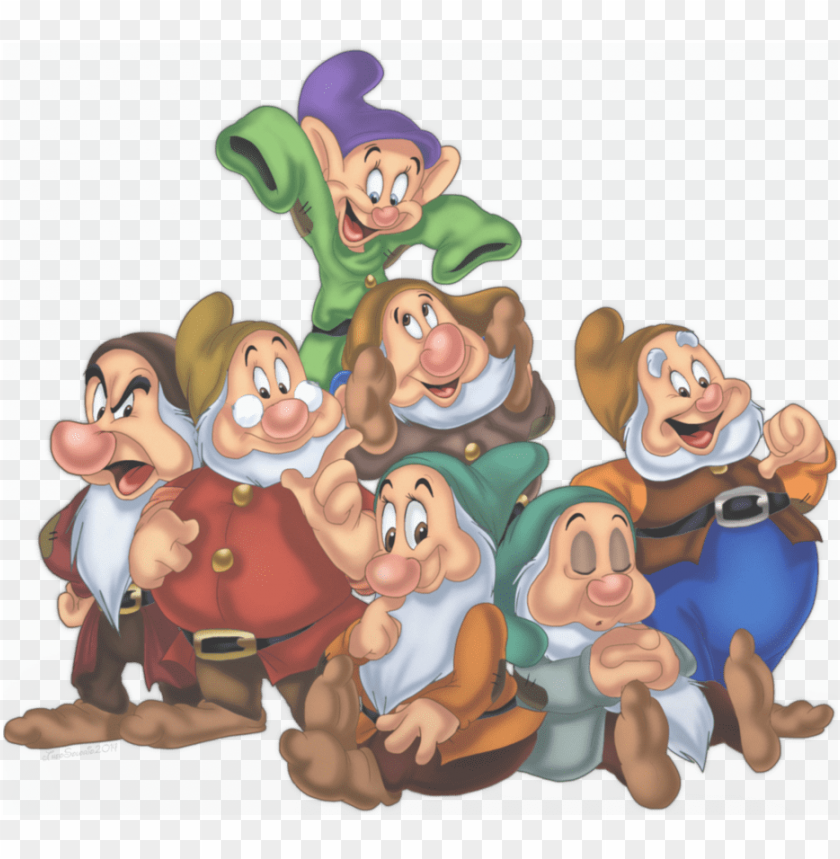 Snow White 7 Dwarfs Png Image With Transparent Background Toppng