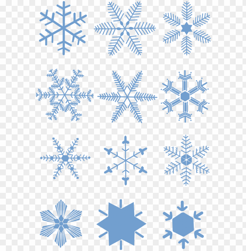 Snowflake Vector Transparent Background PNG Image With Transparent Background