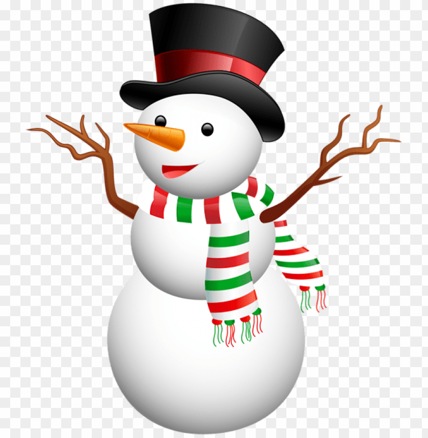 snowman with top hat PNG Images 40797