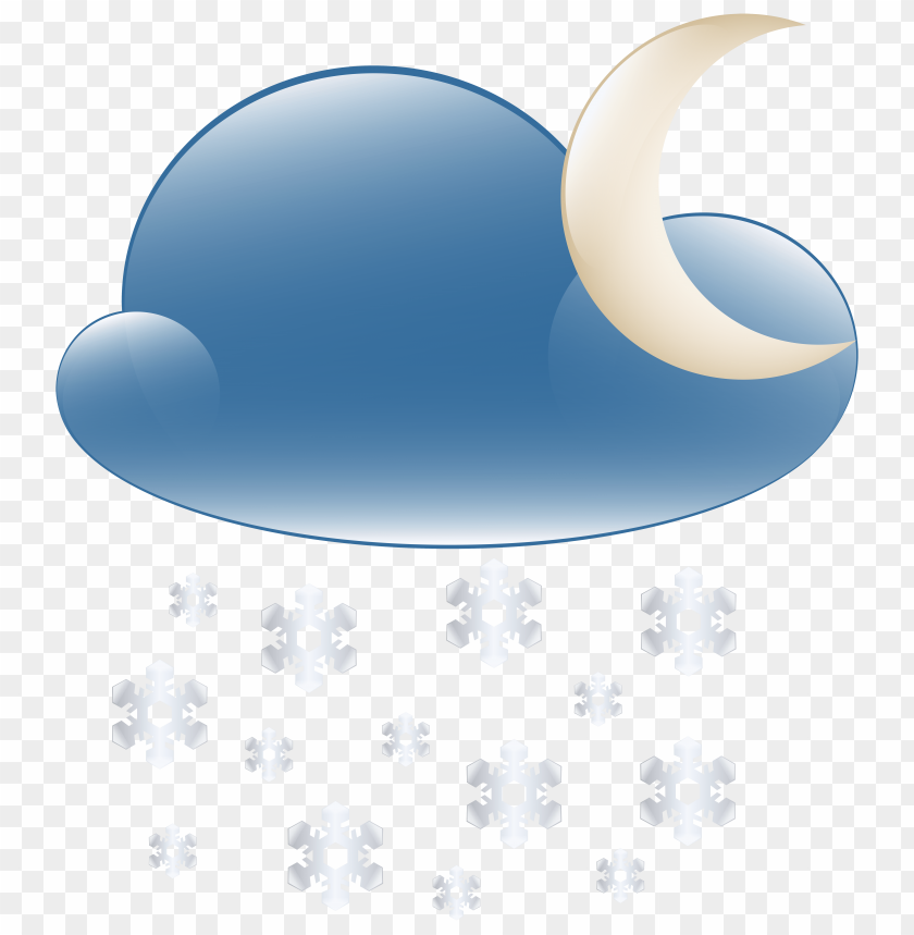 snowy cloud night weather icon clipart png photo - 33388