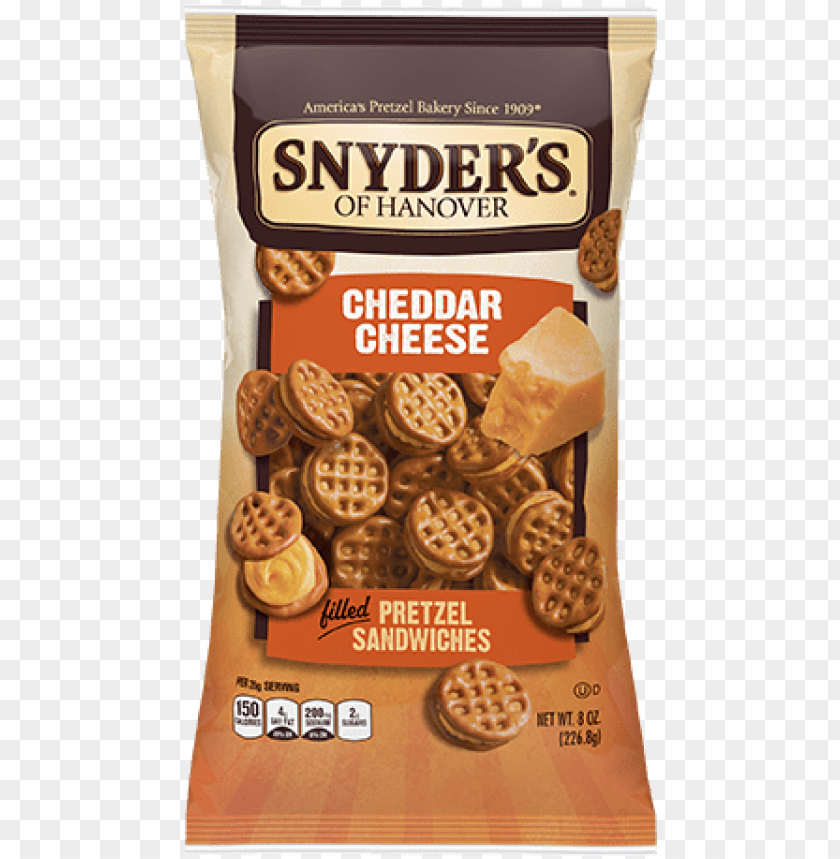 Snyder's Cheddar Cheese Pretzel Sandwiches PNG Image With Transparent Background