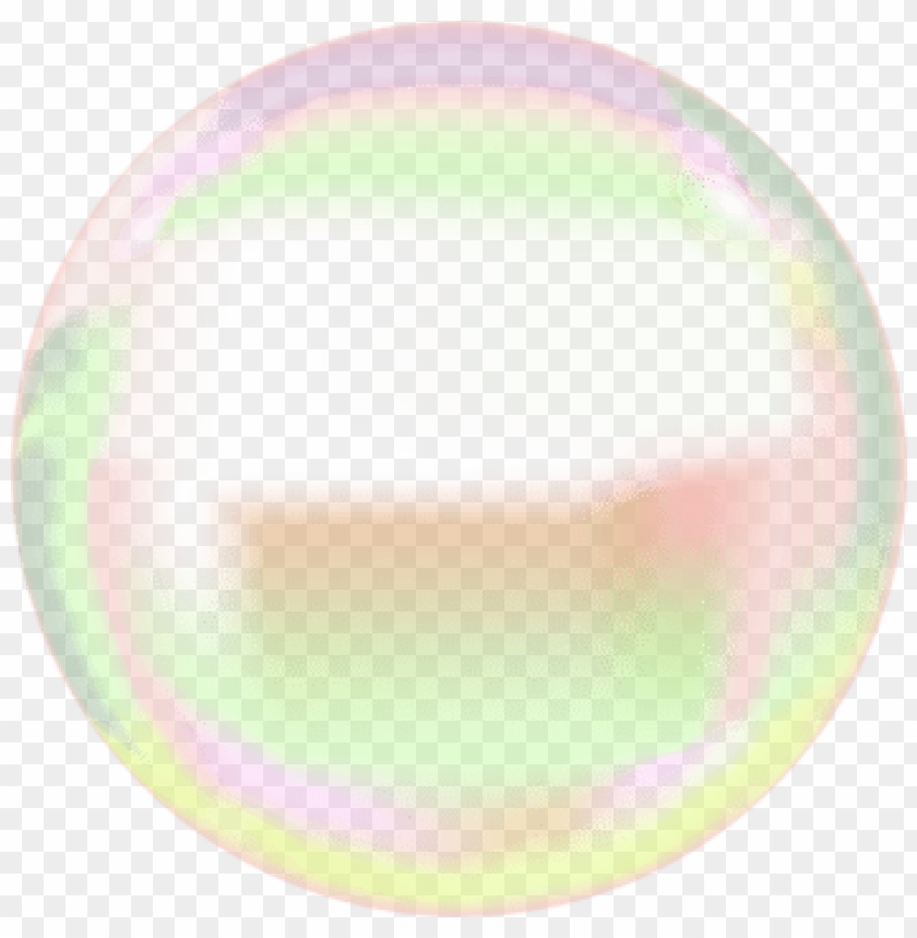 Pixel Rainbow Soap Bubble Transparen