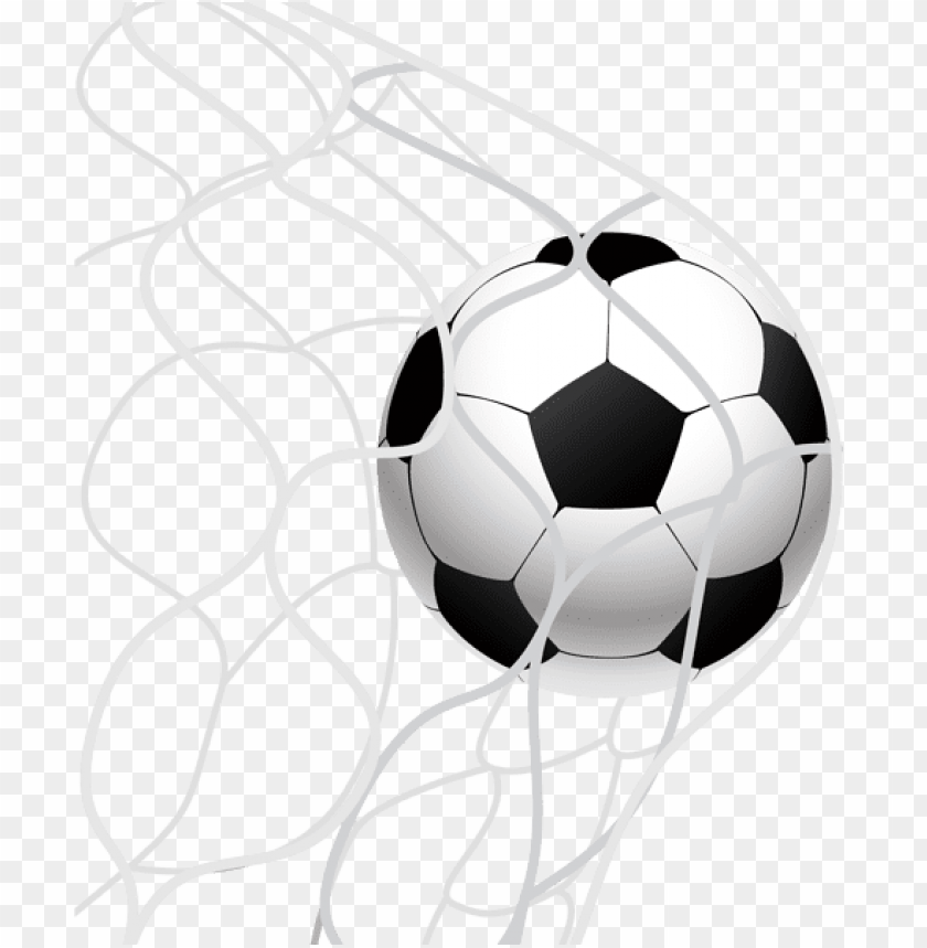 Soccer Ball Goal In A Net Png Images Background Toppng