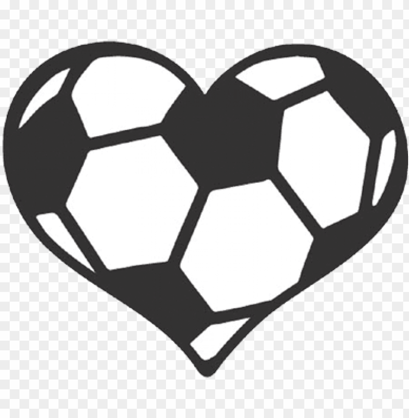 Soccer Ball Heart Svg Dxf Eps Ai Cdr Vector Files For Silhouette | My ...