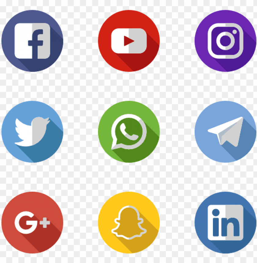 Social Media Apps PNG Image With Transparent Background