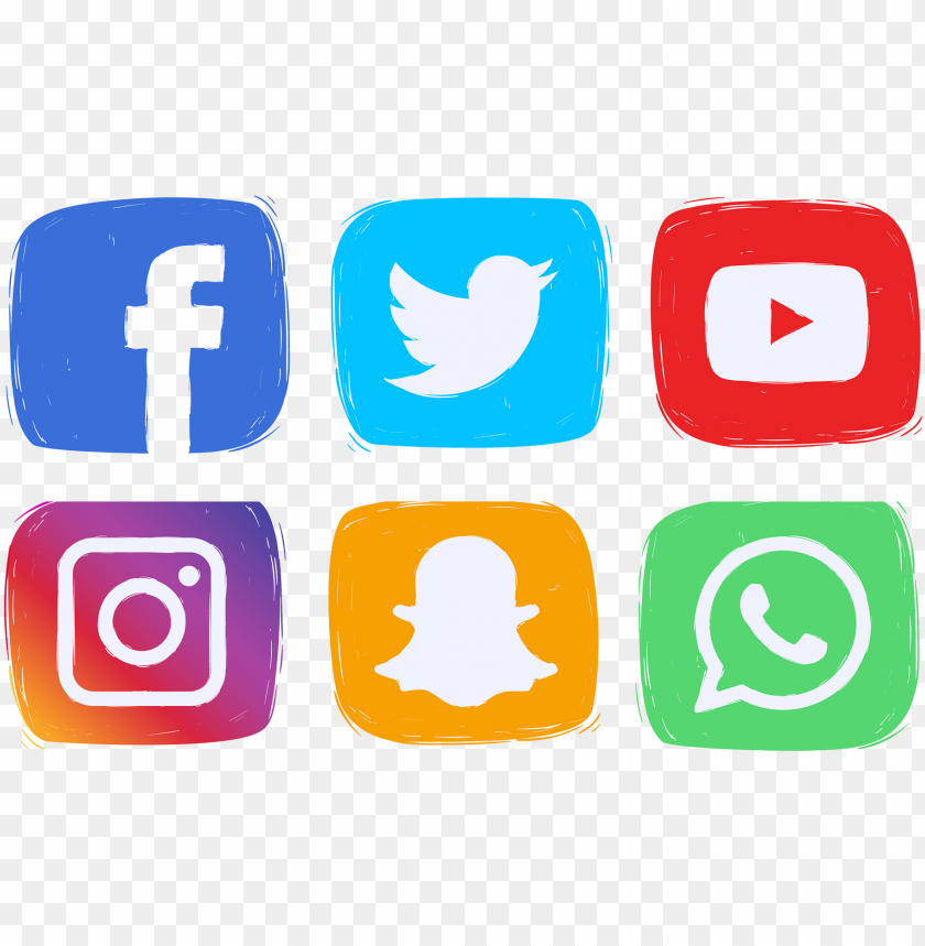 social media icons clipart PNG image with transparent background | TOPpng