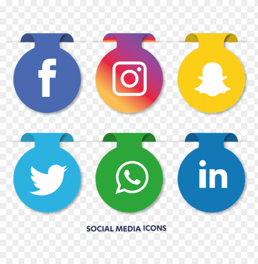 Social Media Icons Set Facebook Instagram Icon Png Free Png Images Toppng