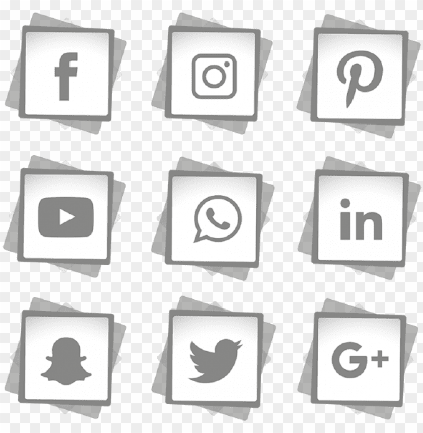 Social Media Icons Set Social Media Icon Png And - Social Media Logo White PNG Transparent With Clear Background ID 171939