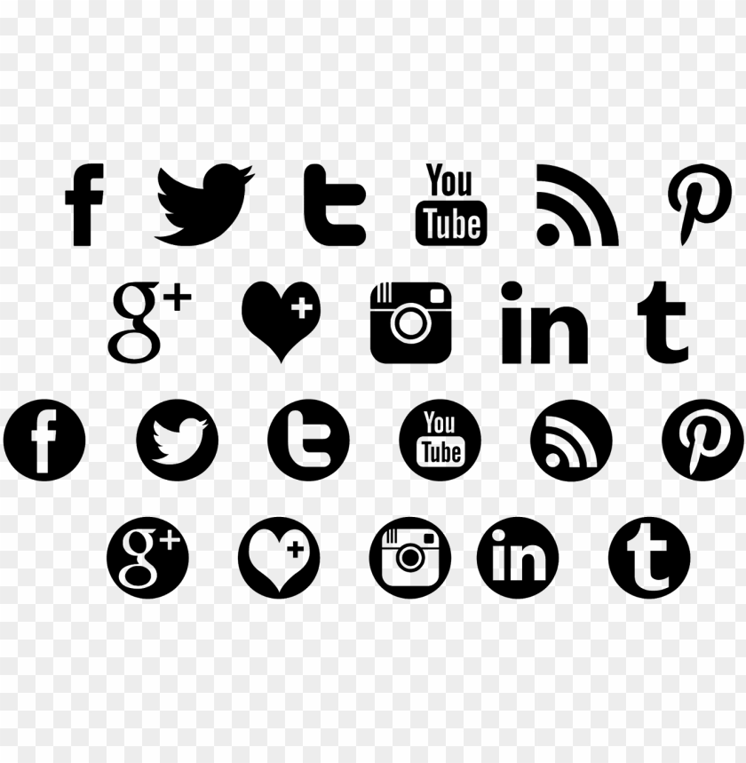 Interpretar En el nombre péndulo Social Media Icons Transparent Png Png Freeuse Download Social Media Icon  Black PNG Image With Transparent Background | TOPpng