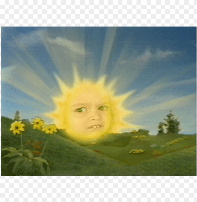Sol De Los Teletubbies Png Baby Sun Teletubbies Meme Png Image With Transparent Background Toppng