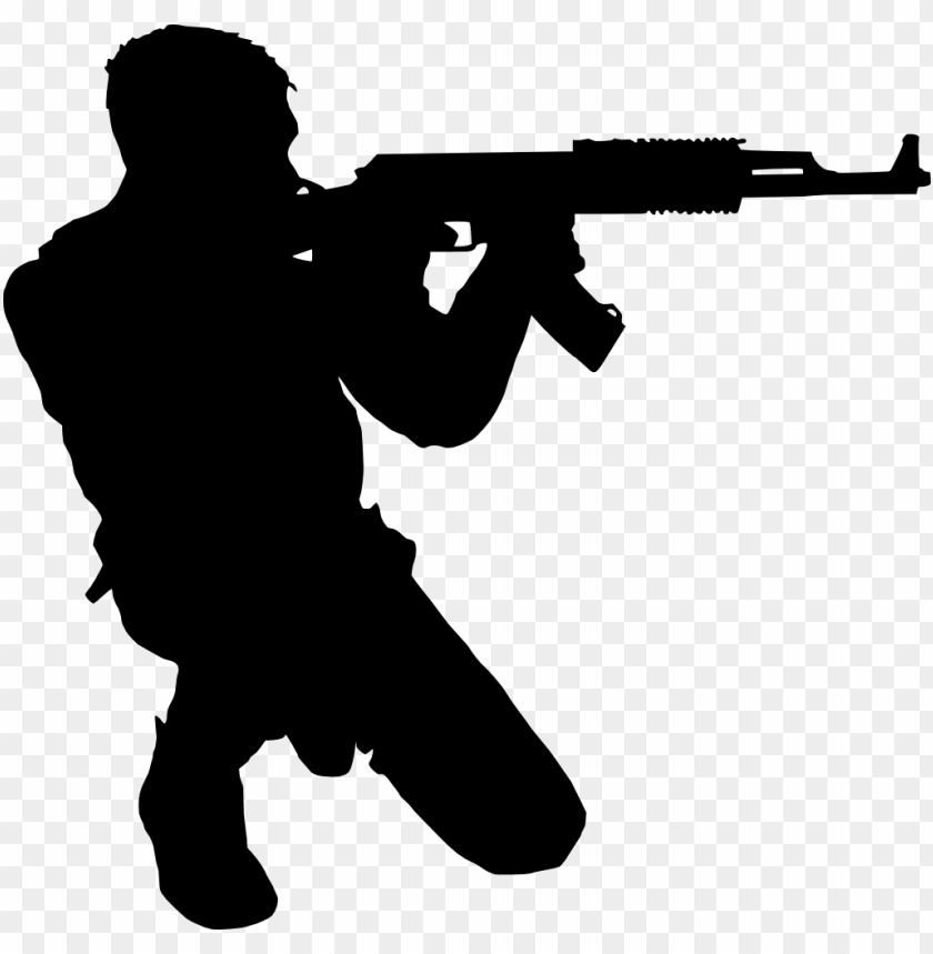 Transparent soldier silhouette PNG Image - ID 3615