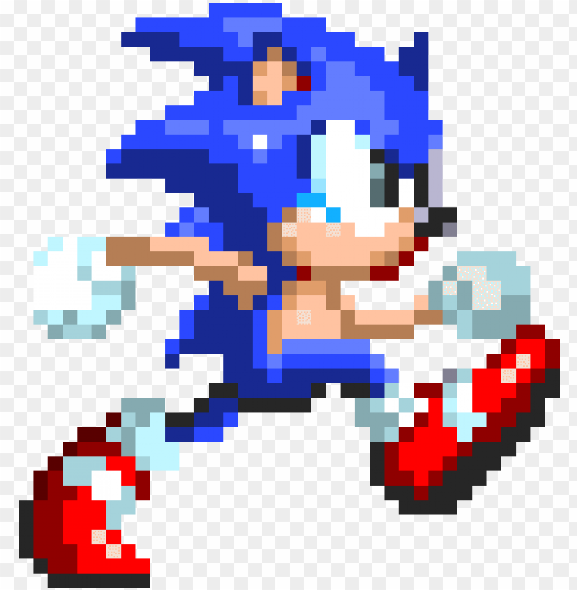 sonic 3 mania style running sprite - sonic 3 mania sprites PNG image with transparent background@toppng.com