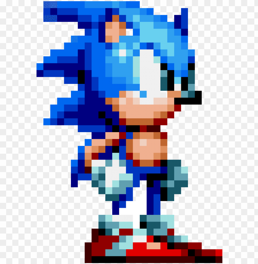 Sonic run sprite style S3 GIF PNG by masterr1-for-sprites on