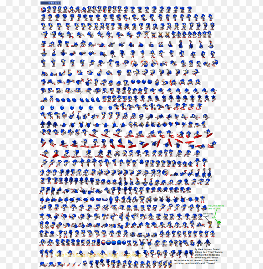 Posted By Dr0sik At - Sonic Animation Sprite Sheet, HD Png Download -  900x1086 (#6642525) - PinPng