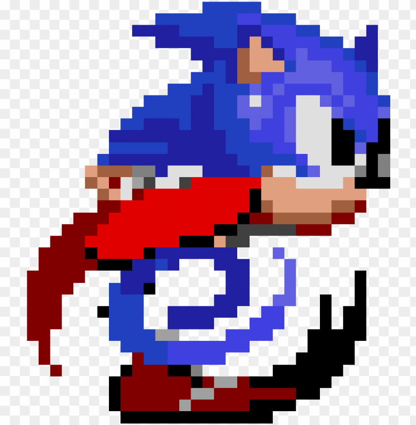 Sonic The Hedgehog Class - 8 Bit Sonic Runni PNG Transparent With Clear ...