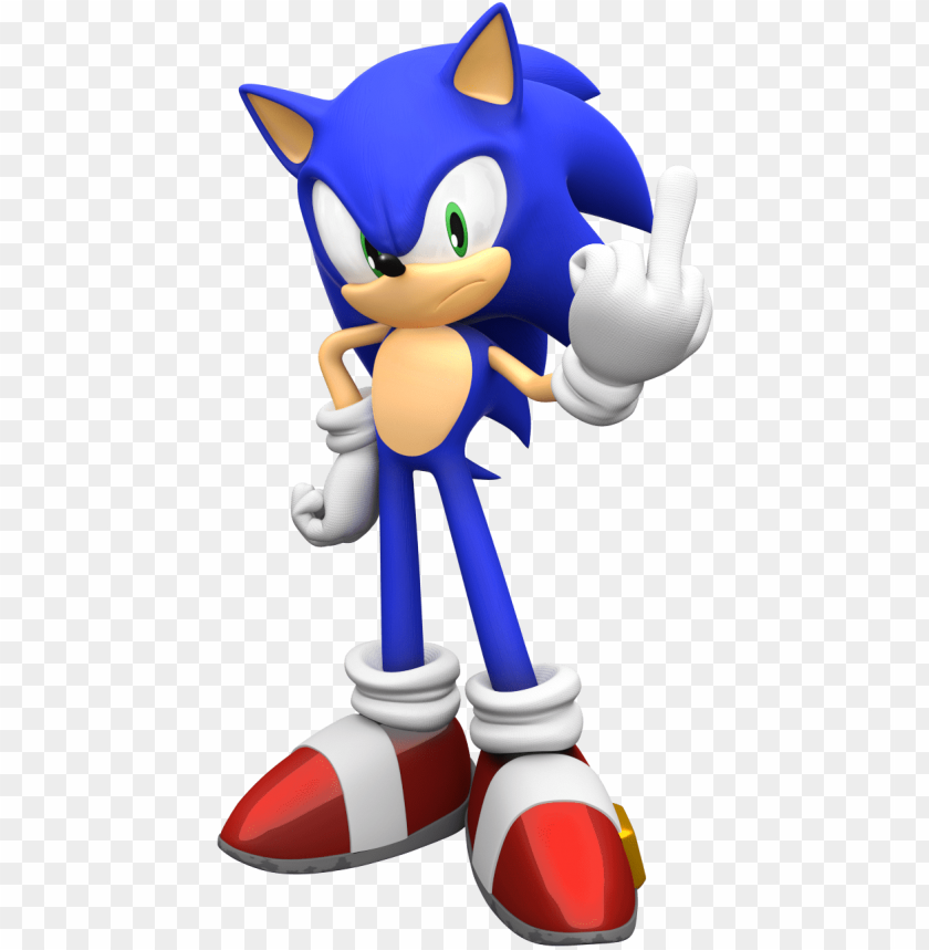 Sonic The Hedgehog Middle Finger By Mintenndo-d6js088 - Sonic Doing The Middle Finger PNG Transparent With Clear Background ID 226041