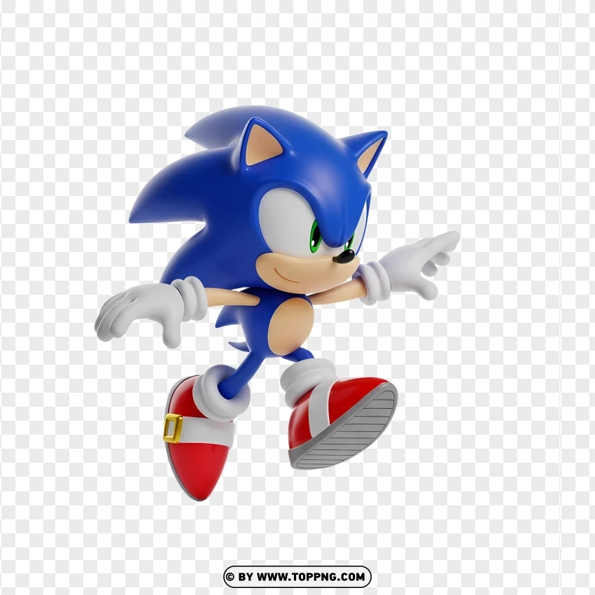 Sonic The Hedgehog Mini Render PNG Transparent Background