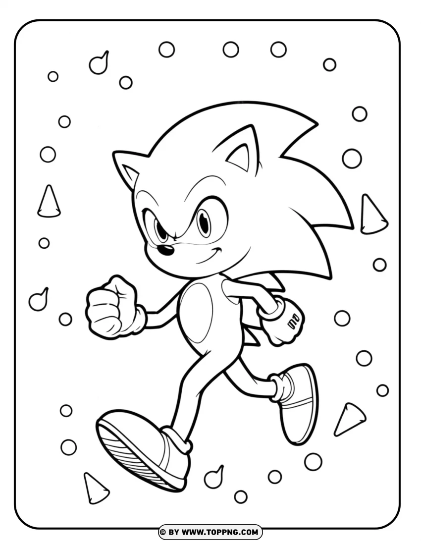 Sonic Coloring , Sonic , CARTOON,GAMES , Sonic The Hedgehog , Fast-paced , Dventure 