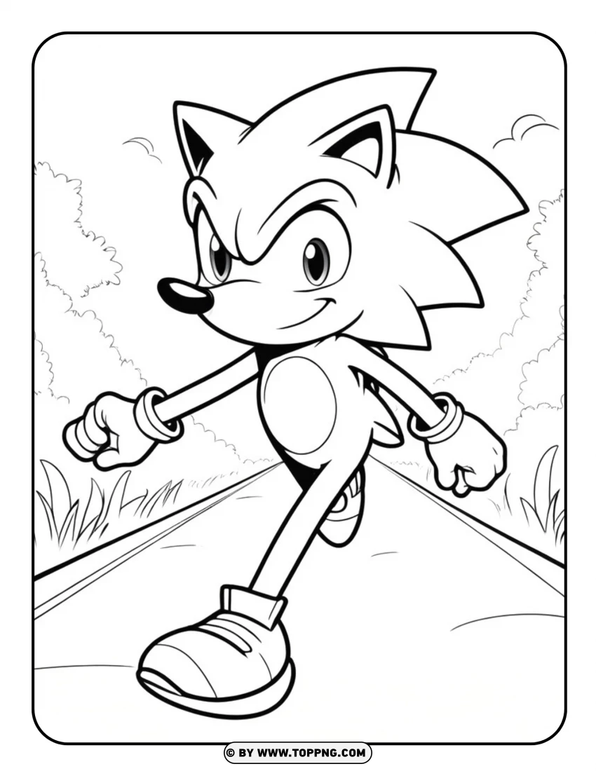 sonic coloring, sonic , CARTOON,GAMES  , Sonic the Hedgehog  , Fast-paced  , dventure  