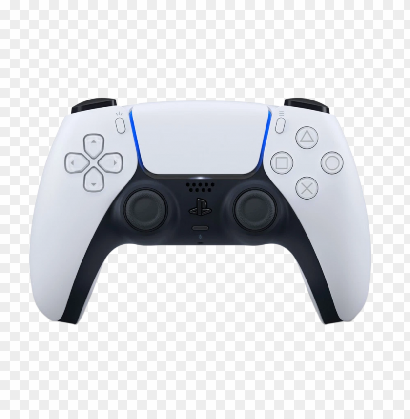 sony playstation5 ps5 white controller PNG image with transparent background@toppng.com