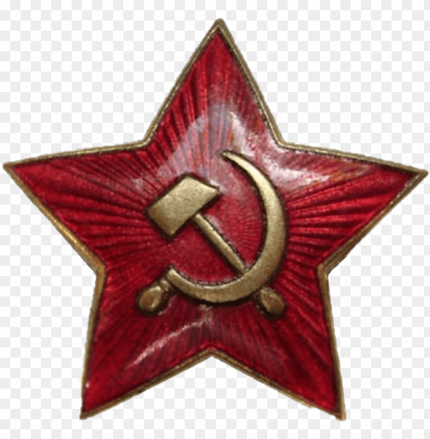 Soviet Sovietunion Badge Redstar Hammerandsickle Russian Red Star Png Image With Transparent Background Toppng - roblox badge with hammer
