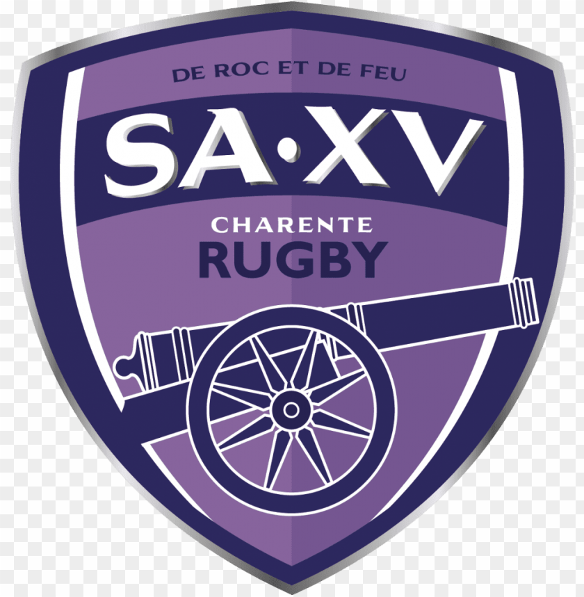 PNG image of soyaux angouleme xv charente rugby logo with a clear background - Image ID 68795