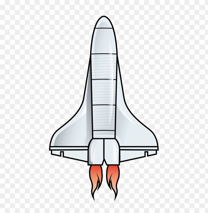 PNG image of space shuttle clipart with a clear background - Image ID 1435