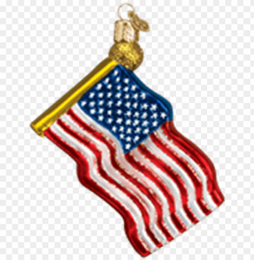 Spangled Banner Glass Ornament PNG Image With Transparent Background