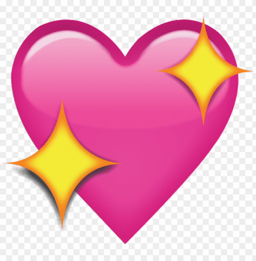 sparkling, pink, heart, emoji, png