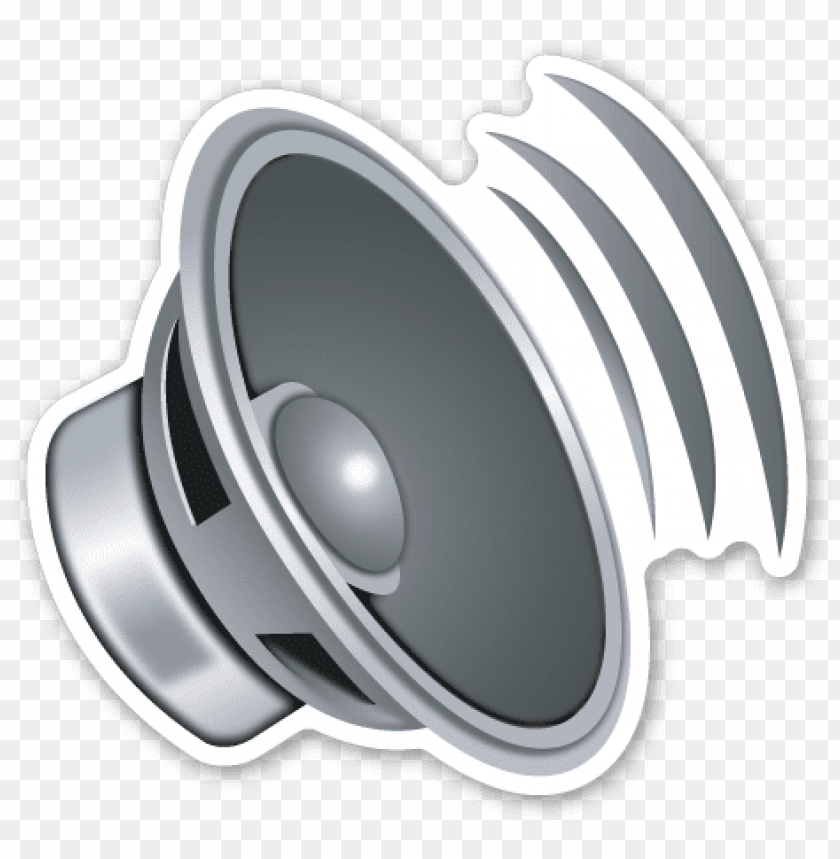 free PNG speaker with three sound waves - sound emoji PNG image with transparent background PNG images transparent