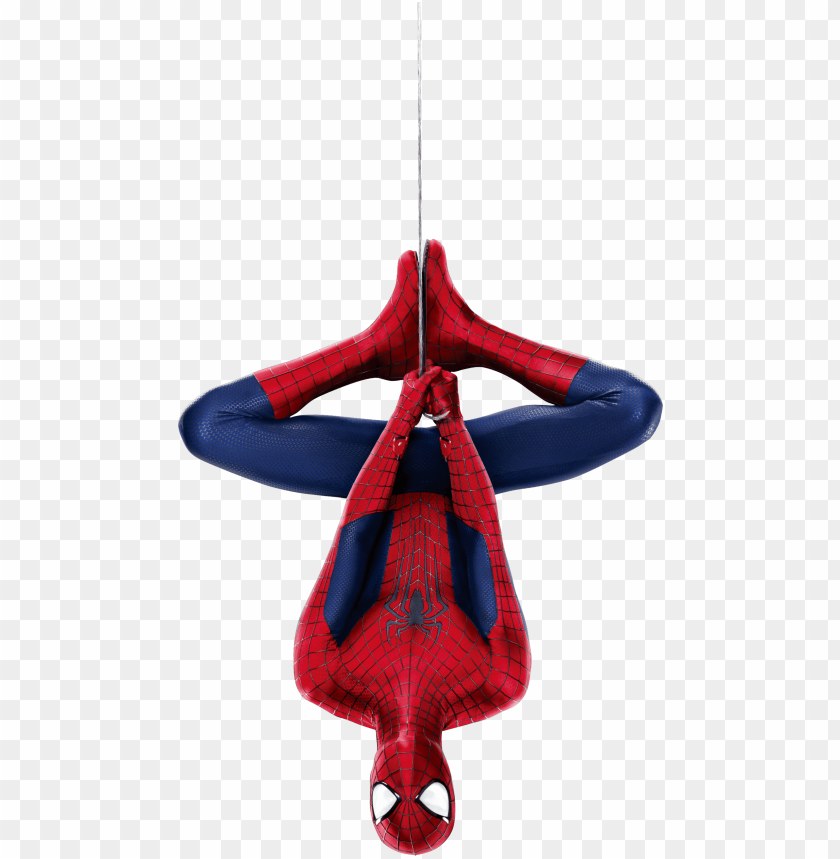 spiderman hanging upside dow PNG image with transparent background@toppng.com
