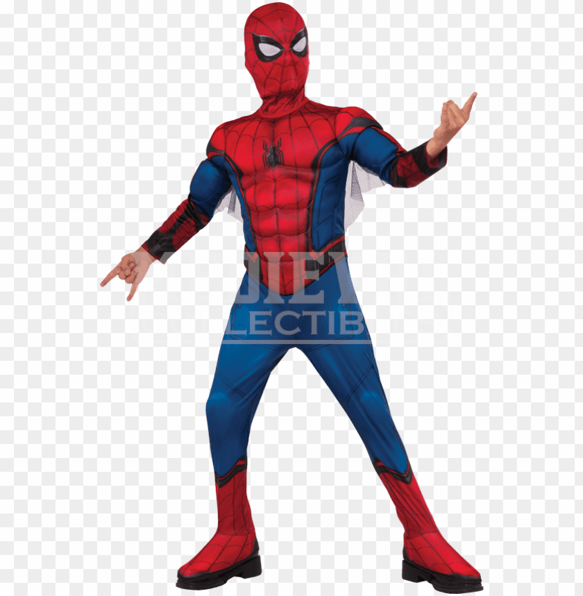 Spiderman Homecoming Costume For Kids Png Image With Transparent